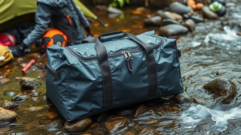 En vattentät duffel bag håller dina saker torra