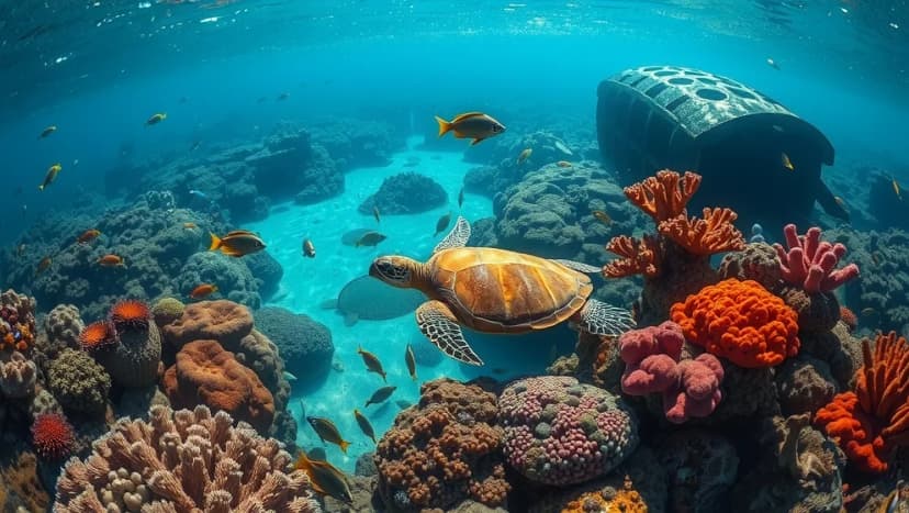 Dykning i Costa Rica djurliv och tropiska vatten