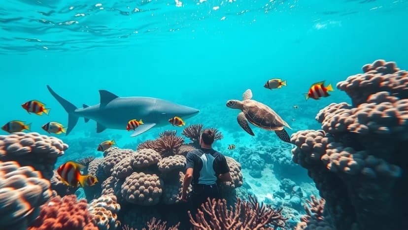 Dykning i Costa Rica djurliv och tropiska vatten